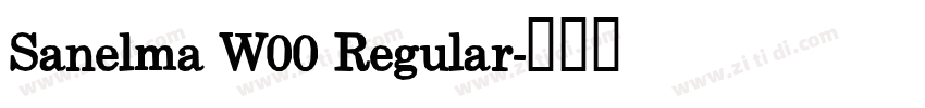 Sanelma W00 Regular字体转换